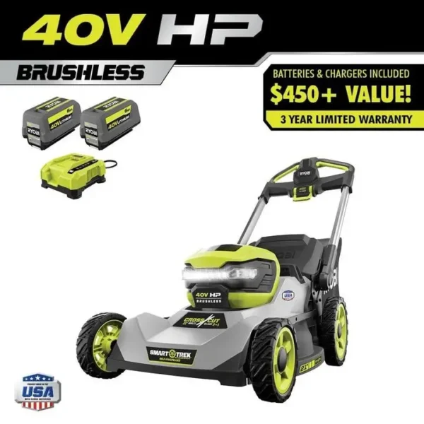 40v hp brushless 21″ self propelled multi blade mower kit 40v hp brushless 21″ self propelled multi blade mower kit