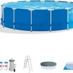intex 15′ x 48″ metal frame above ground pool set